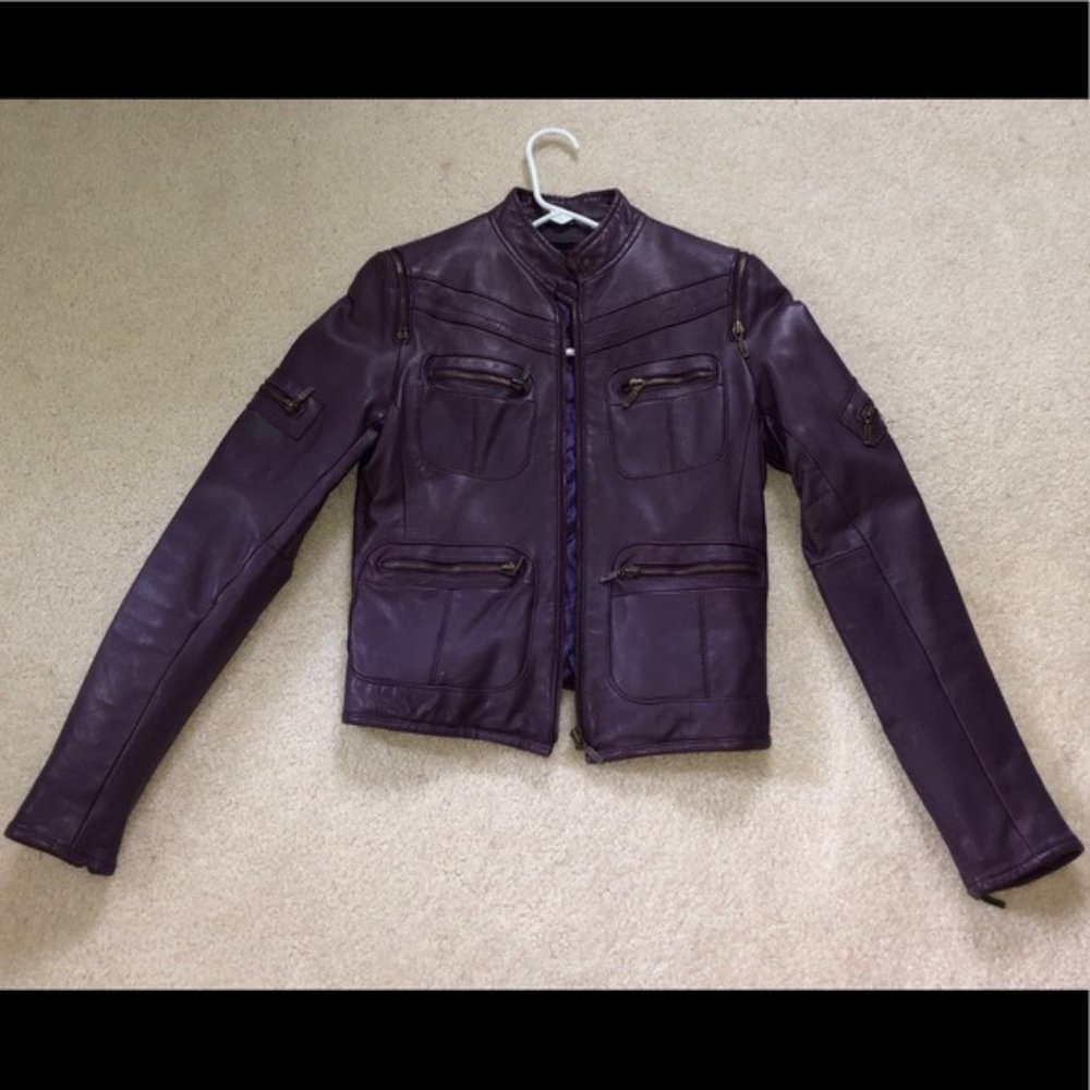 Purple Leather Superior jacket